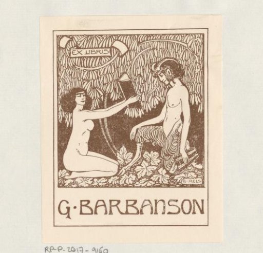 Ex libris of Georges Barbanson
