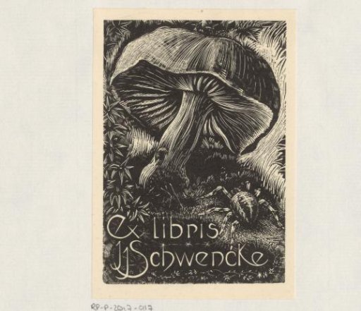 Ex libris of J.J. Schwencke