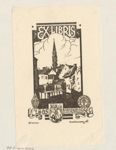 Ex libris of 't Sas van Brussel