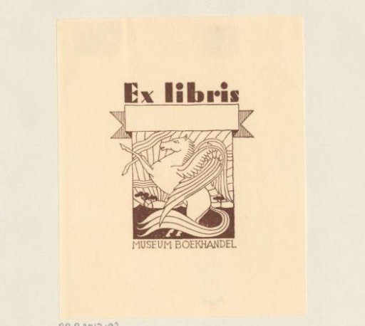 Ex libris of the Museum Bookshop