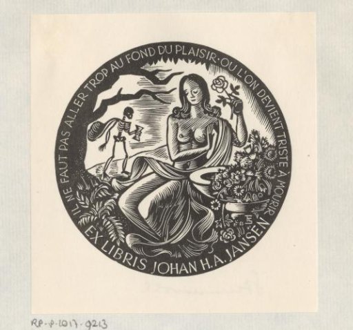 Ex libris of Johan H.A. Jansen