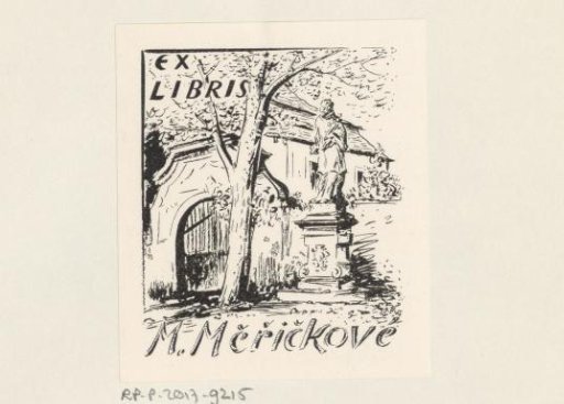 Ex libris of M. Měřičkové