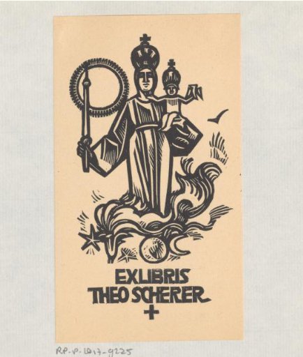 Ex libris of Theo Scherer