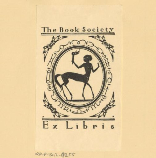 Ex libris of The Book Society