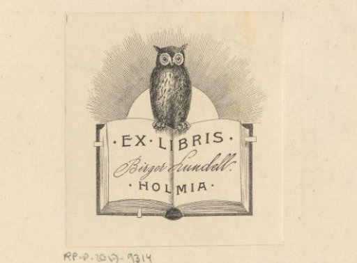 Ex libris of Birger Lundell