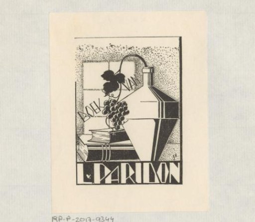 Ex libris of L. van Paridon