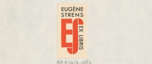 Ex libris of Eugène Strens