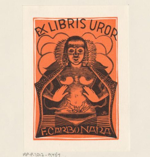 Ex libris of Francesco Carbonara