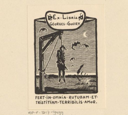 Ex libris of Georges Goury