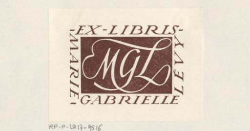 Ex Libris of Marie-Gabrielle Lévy