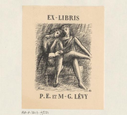 Ex Libris of Pierre-Edmond and Marguerite-Gabrielle Lévy