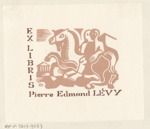Ex libris of Pierre Edmond Lévy