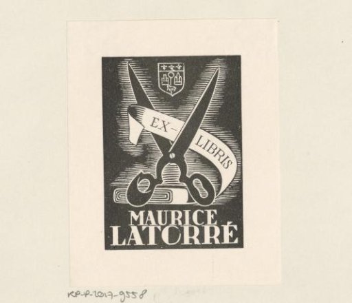 Ex libris of Maurice Latorré