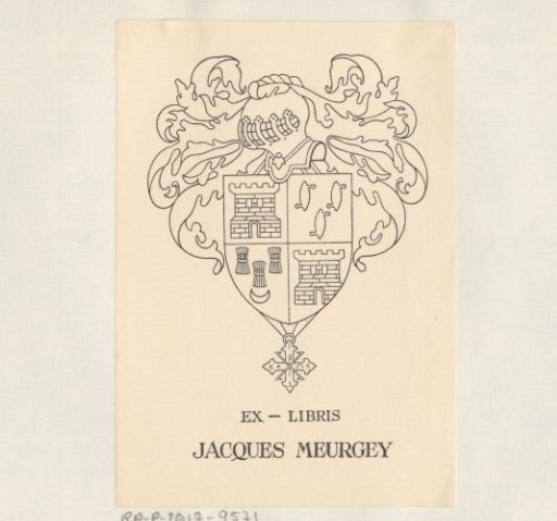 Ex libris of Jacques Meurgey