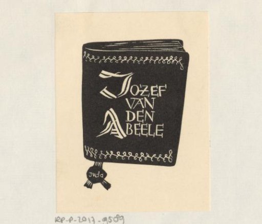 Ex libris of Jozef Van Den Abeele