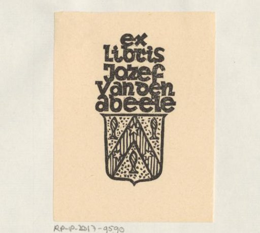 Ex libris of Jozef Van Den Abeele