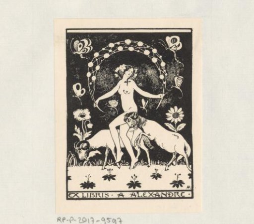 Ex libris of A. Alexandre