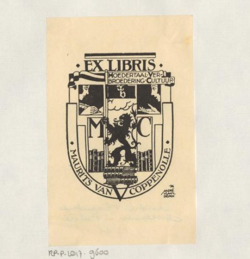 Ex libris of Maurits van Coppenolle