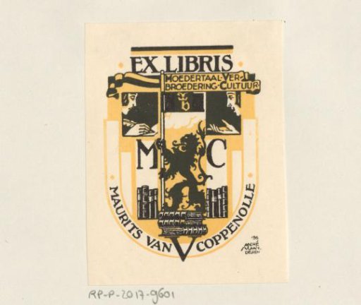 Ex libris of Maurits van Coppenolle