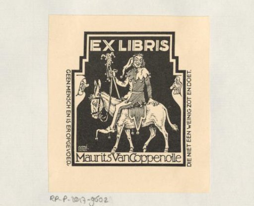 Ex libris of Maurits van Coppenolle