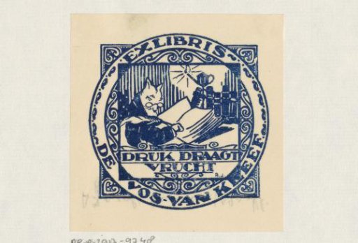 Ex libris of De Vos-van Kleef