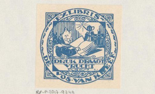 Ex libris of De Vos-van Kleef