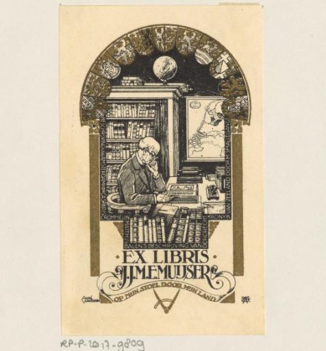 Ex libris of J.J.M.E. Muyser