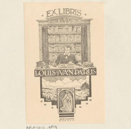 Ex libris of Louis Van Parijs