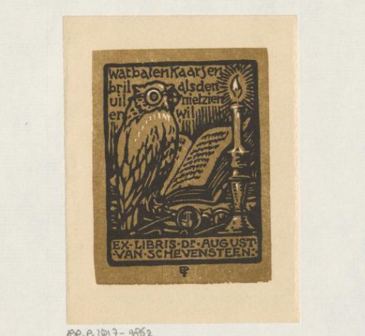 Ex libris of August van Schevensteen