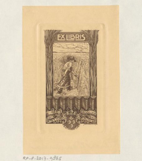 Ex libris of J.R.A. Schouten