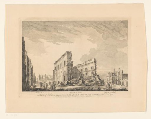 Ruin of the Paulus Church in Lisbon, 1755
