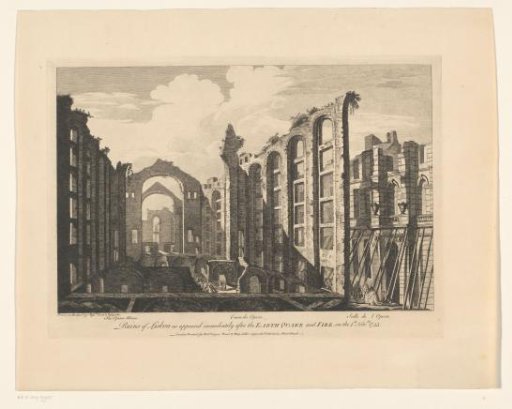 Ruin of the Opera House in Lisbon, 1755