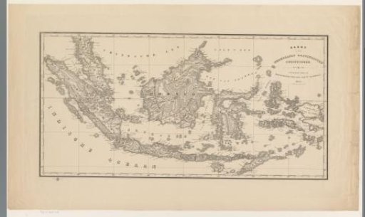 Map of the former colony of the Dutch East Indies