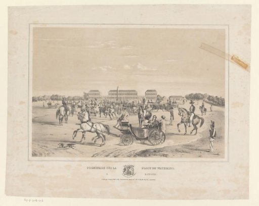 View of Waterlooplein in Batavia