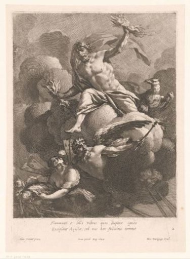 Jupiter with lightning bolts