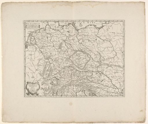 Map of Germany in Roman times