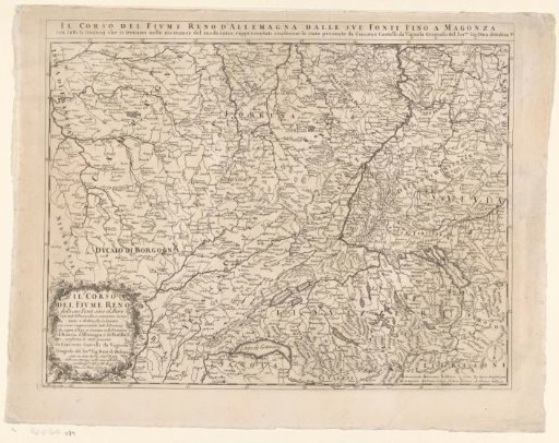 Map of the Rhine region