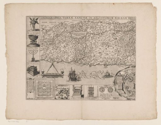Map of the Holy Land, left part