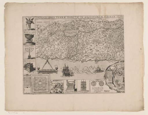 Map of the Holy Land, left part