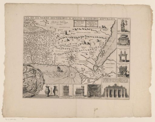 Map of the Holy Land, right part
