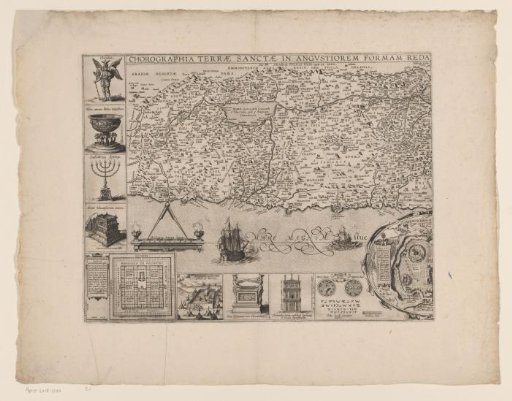 Map of the Holy Land, left part