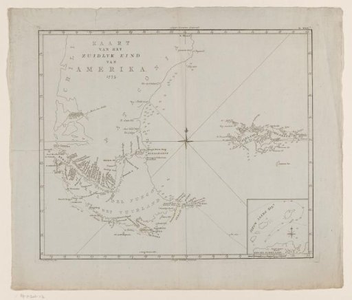 Map of the southernmost point of South America