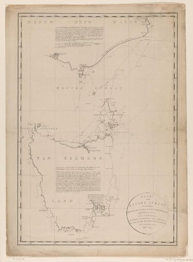 Map of Bass Strait
