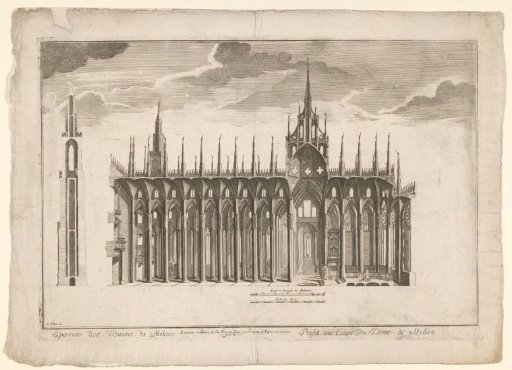 Cross-section of the Milan Cathedral