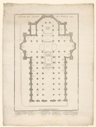 Plan of the Cathedral of Milan