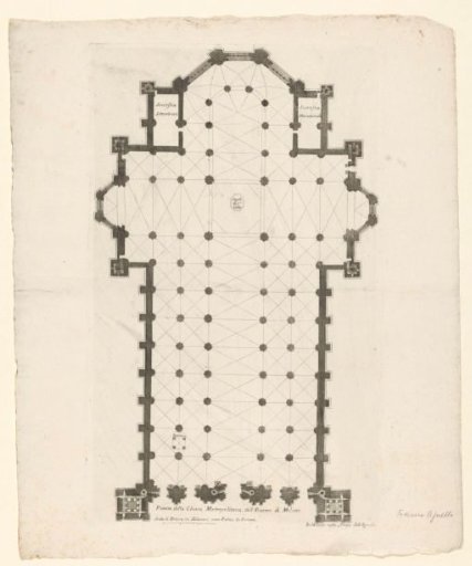 Plan of the Cathedral of Milan