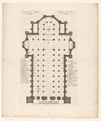 Plan of the Cathedral of Milan