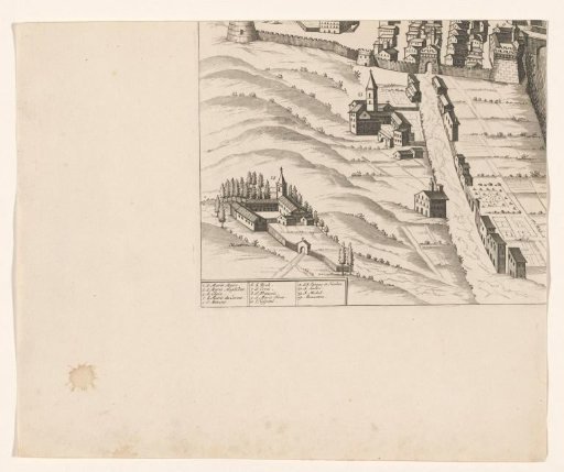 Plan of an Italian City (Bottom Left Section)