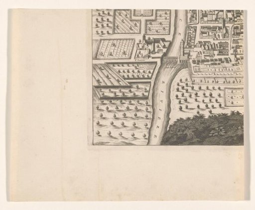 Map of an Italian City (Lower Left Section)