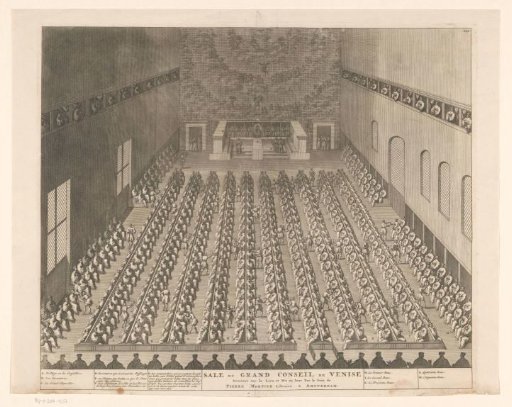 View of the Maggior Consiglio in the Doge's Palace